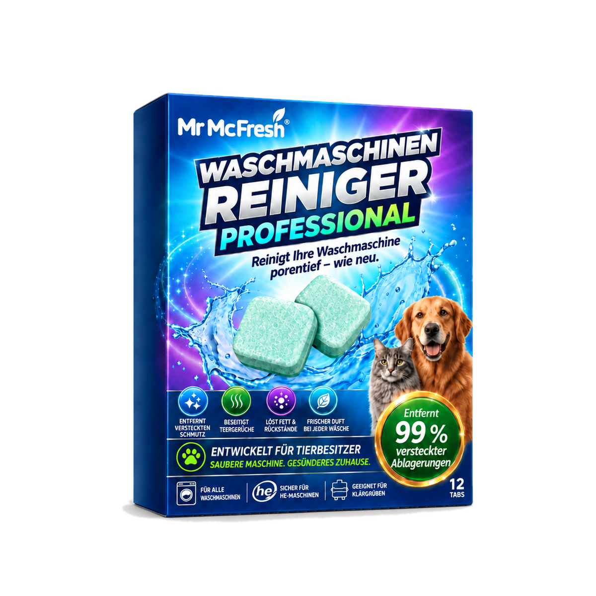 Mr McFresh Waschmaschinen-Reiniger Professional